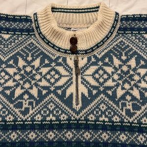 Dale of Norway quarter zip sweater XS Fair Isle Thunder Bay Olympics
